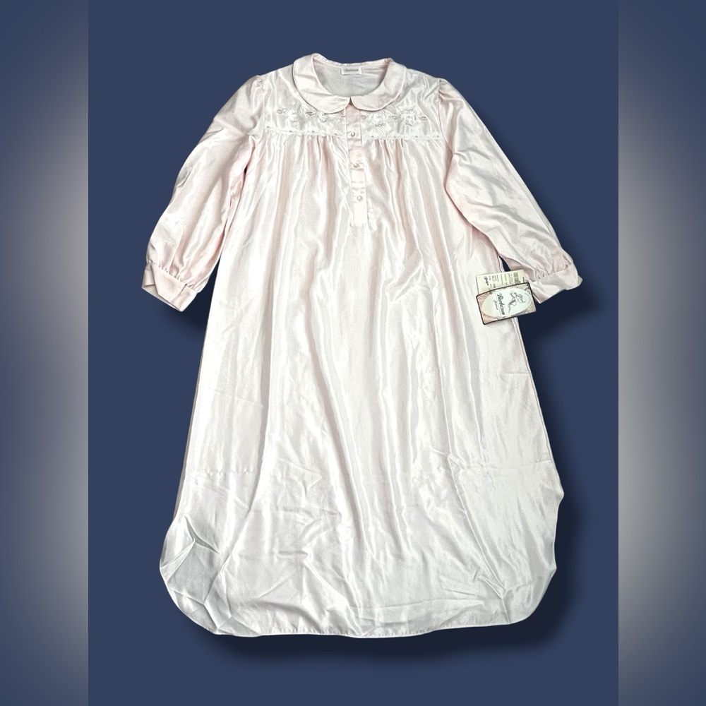 New Barbizon Long Nightgown Cuddleskin Medium Pink Ballet Gown Feminine Modest